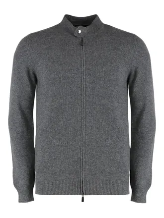Moorer Chuck-WS3 zip-up cardigan - Grey