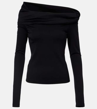 Max Mara Orafo off-shoulder virgin wool top