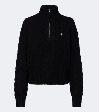 Polo Ralph Lauren Pullover in lana e cashmere a trecce