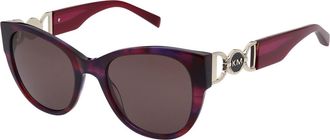 Karen Millen KM5062 713 Womens Sunglasses Purple Size 54