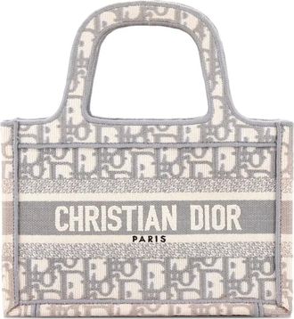 Dior Book Oblique Canvas Mini tote bag - Grijs