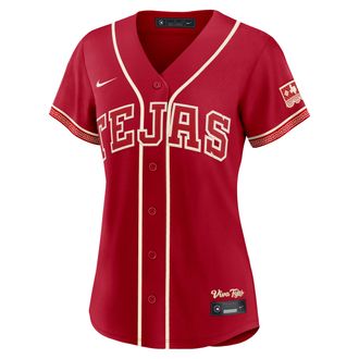 Nike Texas Rangers City Connect Nike Womens MLB Stadium Jersey in Red | RW260H0JTER-43L