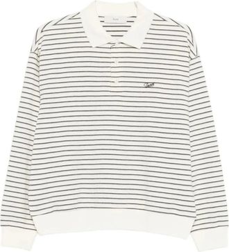 Dunst Polo Shirts, male, Multicolor, Size: XL Striped Logo Collared T-Shirt