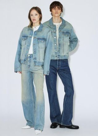 Dr. Denim Joey Trucker Jacket in Stream Sky Aged at Nordstrom, Size X-Large