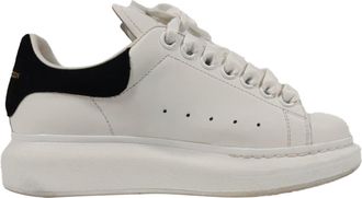 Alexander McQueen Alexander McQueen Pre-owned Womens Oversized Sneakers in White Leather - Ecru - Size 35.5 EU/IT