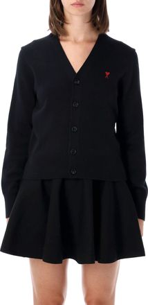 Ami Quota Ami De Coeur V-Neck Wool Cardigan