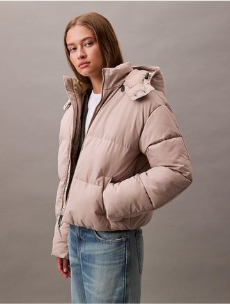 Calvin Klein Jeans Calvin Klein Womens Classic Puffer Jacket - Brown - 2XL