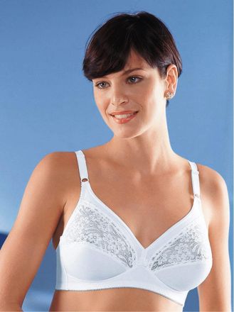 Triumph B&uuml;gelloser BH TRIUMPH, Damen, Gr. 100, Cup C, weiss (wei&szlig;), 33% Polyamid, 31% Baumwolle, 26% Polyester, 10% Elasthan, BHs B&uuml;gelloser BH