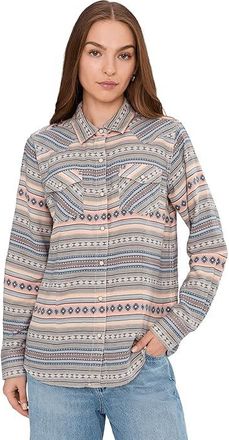 Ariat Arizona Western Snap Shirt Womens Clothing Ombre Blue Southwest : SM, Cotton