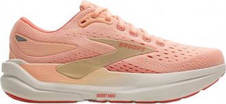 Brooks Womens Ghost Max Sneaker In Peach/sand/coconut