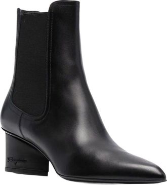 Ferragamo Velta Leather Bootie