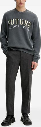From Future Sweater met ronde hals - Grijs