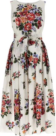 Dolce & Gabbana White Bouquet di Fiori dress