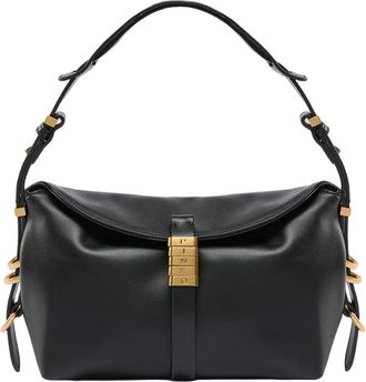 Pinko Black Leather Top Handle Bag