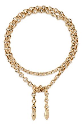 Jennifer Fisher Wraparound Link Necklace in Yellow Gold at Nordstrom