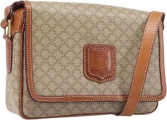 Celine Pre-owned Vintage Schoudertas - Dames - Vintage Schoudertas - Beige - ONE Size - Leer - Vintage