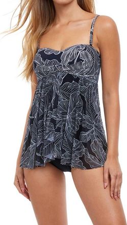 Gottex Bandeau Strapless Flyaway One Piece Swimsuit In Soiree