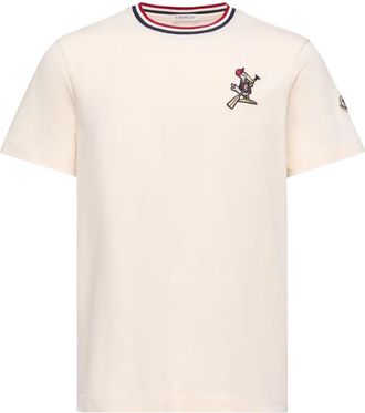 Moncler White Cotton T-shirt