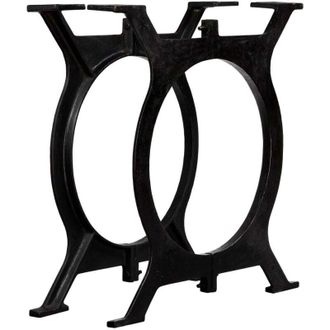 vidaXL Patas De Mesa De Comedor 2 Uds Estructura O Hierro Fundido Vidaxl