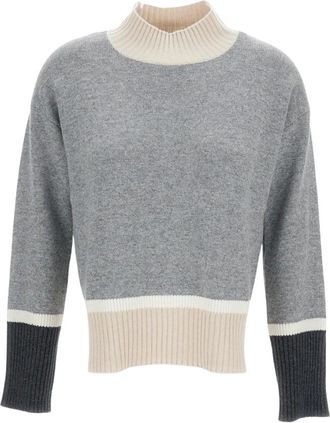 Lorena Antoniazzi Turtleneck Trui - Dames - Coltruien - Grijs - XS - Kasjmier - Truien & Vesten