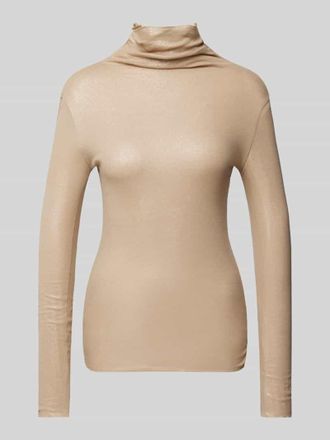 Luisa Cerano Luisa Cerano Longsleeve mit Turtleneck in Camel Melange, Größe 34