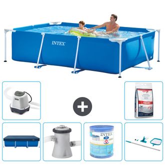 Intex Piscina Con Estructura Rectangular - 260x160x65 Cm - 7-piezas S40091