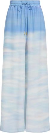 Aje Pantaloni Atomic in seta - Blu