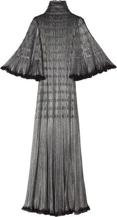 Lanvin Midi Dress In Metallic Viscose in Black at Nordstrom, Size X-Small