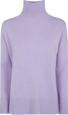 Kujten Cashmere Truien - Dames - Cashmere truien - Paars - M - Truien & Vesten