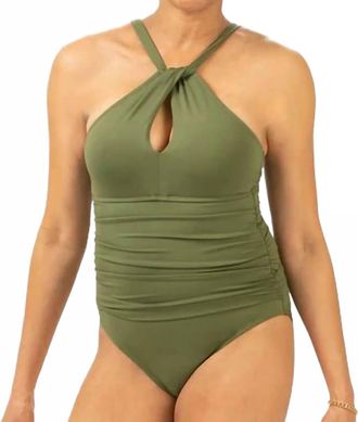 Dolfin Aquashape Swimsuit In Olive
