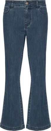 Elena Miro Flare Jeans - Dames - Flared Jeans - Blauw - 2XL - Katoen - Jeans