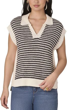Wit & Wisdom Wit & Wisdom Extended Shoulder V Neck Collar Sweater Vest