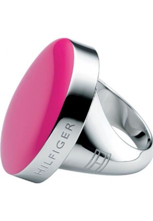 Tommy Hilfiger Womens 2700199C Ladies Ring - Silver Stainless Steel - Size N