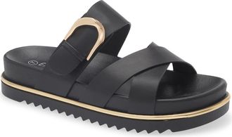 Eddie Marc Kira Slide Sandal in Black at Nordstrom Rack, Size 10