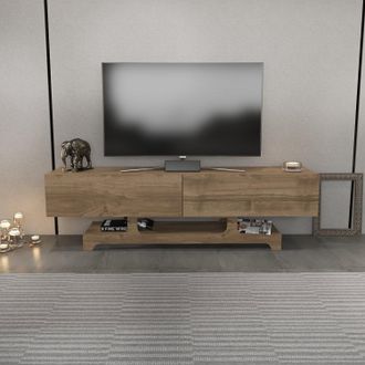 Decorotika Tera TV Stand TV Unit for TVs up to 72 inches in Light Brown