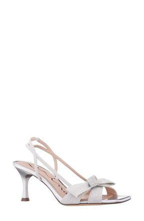 Nina Lizette Slingback Sandal in Silver at Nordstrom, Size 11