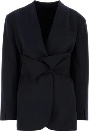 Del Core Boxy Jacket With Corset Belt - Dames - Blazers - Blauw - XS - Jassen
