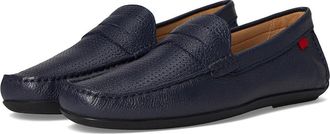 Marc Joseph New York Union Street Perforated Mens Shoes Fast Blue Grainy : 11.5 M, Leather