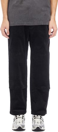 Gramicci Mens Pantaloni Corduroy Double Knee - Black Cotton - Size Small