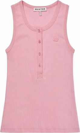 Munthe Taisa Top - Dames - Tops zonder mouwen - Roze - 2XL - Leer - Tops
