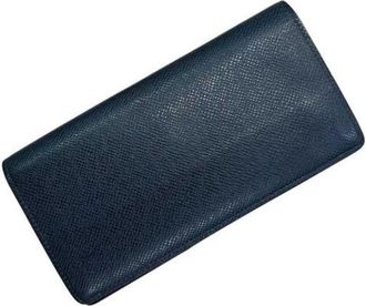 Louis Vuitton Pre-owned Wallets, male, Blue, Size: ONE SIZE Pre-owned Leather Wallet