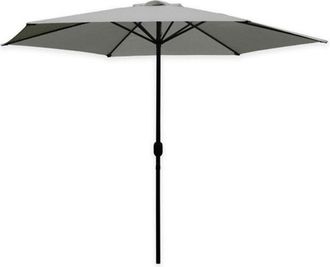 Trade Shop Trade Shop - Ombrellone By Giardino Parasole Piscina Terrazza &Oslash;270x220cm Grigio Manovella 017059