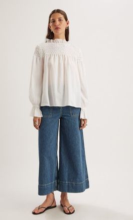 Merlette Majorelle Top in White at Nordstrom, Size X-Small