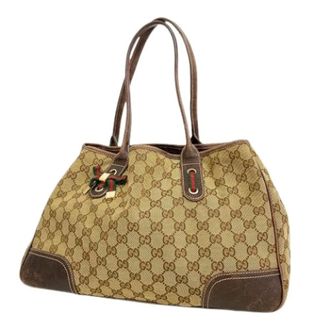 Gucci Pre-owned Shoulder Bags, female, Brown, Size: ONE SIZE Pre-owned Canvas Tote Bag