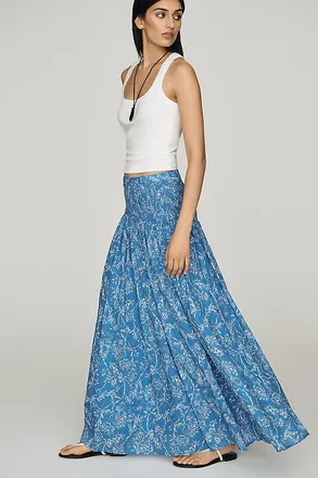 Hutch 100% Cotton Smocked Skirt