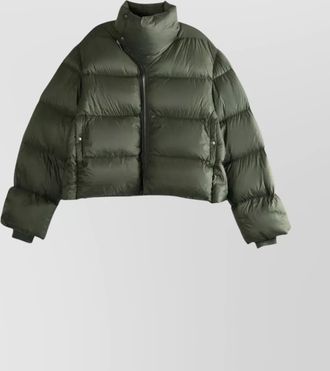Rick Owens asymmetrical zip down jacket turtle design