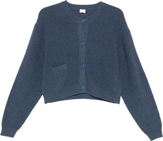 C.T. Plage Baumwoll-Cardigan mit Rundhalsausschnitt