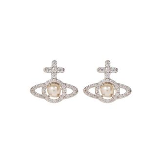 Vivienne Westwood Olympia oorbellen - Dames - Oorbellen - Grijs - ONE Size - Accessoires