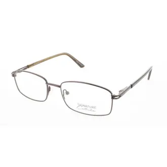 Signature Unisex Brown Rectangular Eyeglass Frames Pn107Brn52