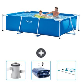 Intex Piscina Con Estructura Rectangular - 260x160x65 Cm - 6-piezas Scb78